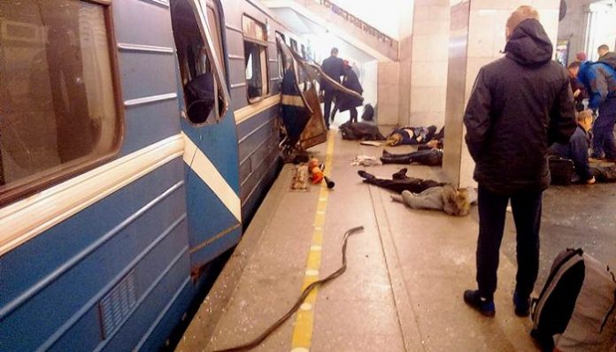 APTOPIX Russia Subway Explosion
